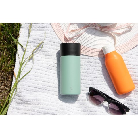 Kubek termiczny, jednoręczny, stalowy, 0,3 l, zielony