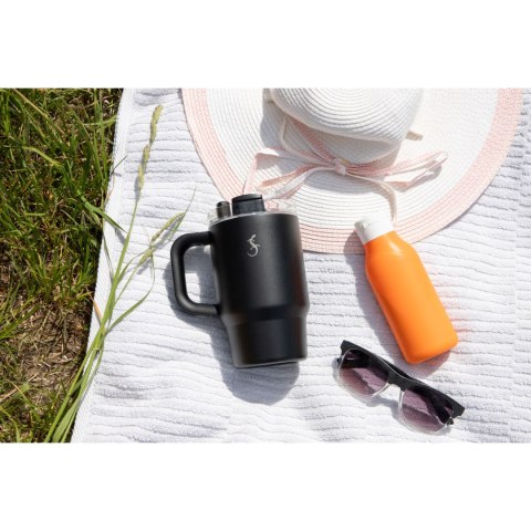 Kubek termiczny, stal nierdzewna, 0,8 l, czarny