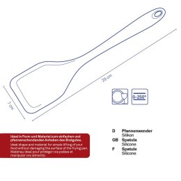 Łopatka silikonowa, 29 cm