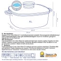 Patelnia do serwowania 6,0 l, 28x28x11 cm