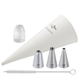 Rękaw cukierniczy i 3 końcówki, 35 cm