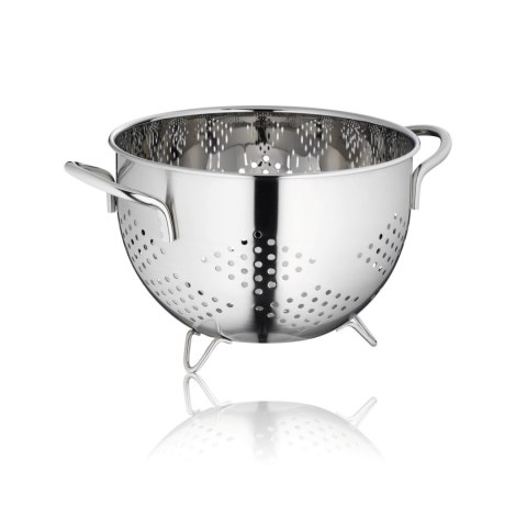 Stalowy durszlak, śred. 24 cm, wys. 15,5 cm