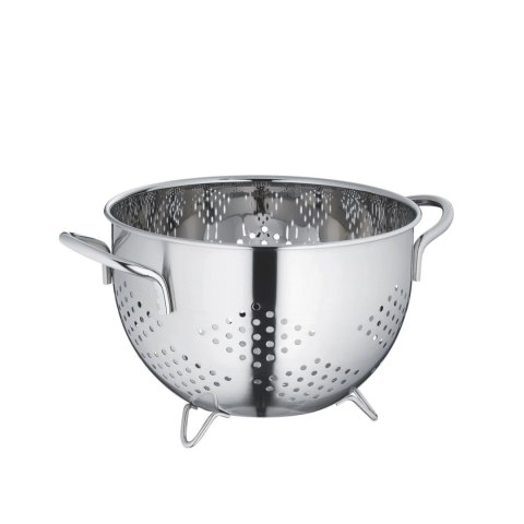 Stalowy durszlak, śred. 24 cm, wys. 15,5 cm