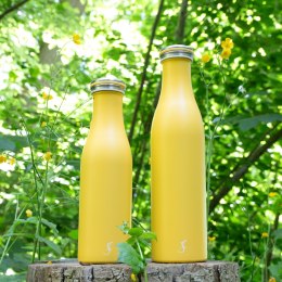 Butelka termiczna, stalowa, 0,5 l, żółta
