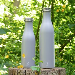 Butelka termiczna, stalowa, 0,75 l, szara