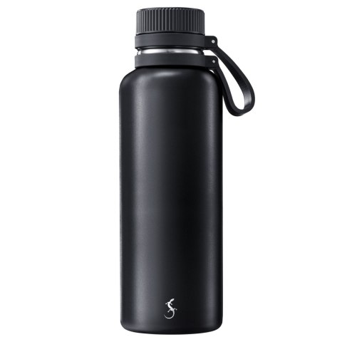 Butelka termiczna, stalowa, 1,0 l, czarna