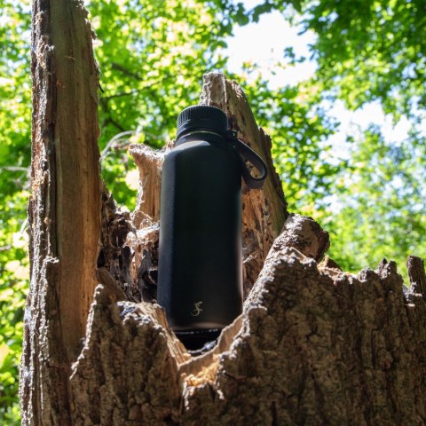 Butelka termiczna, stalowa, 1,0 l, czarna