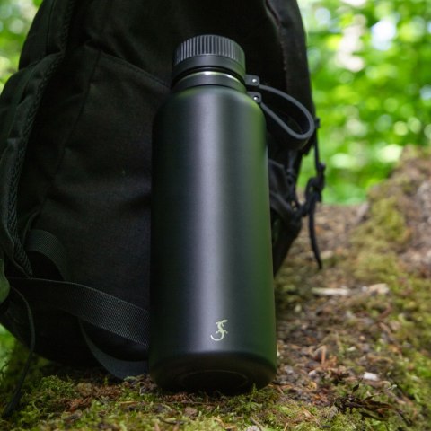 Butelka termiczna, stalowa, 1,0 l, czarna