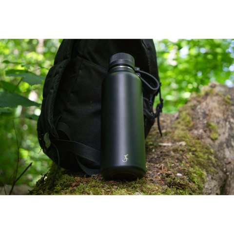 Butelka termiczna, stalowa, 1,0 l, czarna