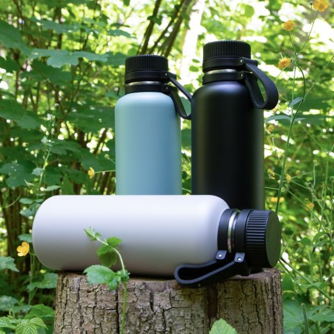 Butelka termiczna, stalowa, 1,0 l, czarna