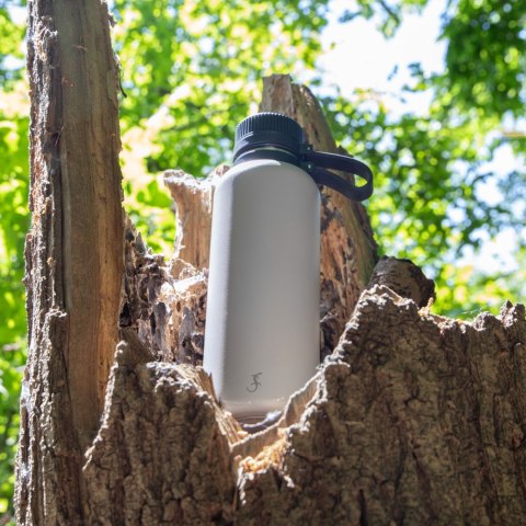 Butelka termiczna, stalowa, 1,0 l, szara