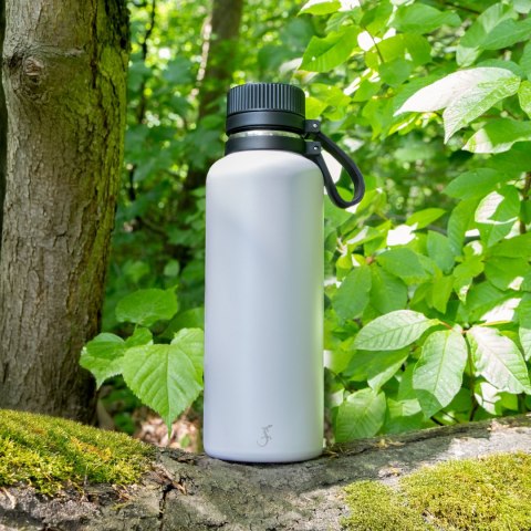 Butelka termiczna, stalowa, 1,0 l, szara