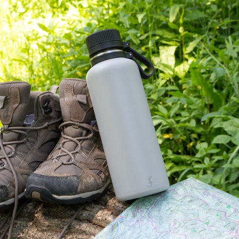 Butelka termiczna, stalowa, 1,0 l, szara