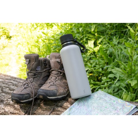Butelka termiczna, stalowa, 1,0 l, szara