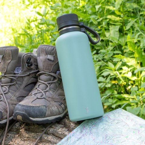 Butelka termiczna, stalowa, 1,0 l, zielona