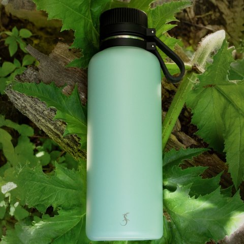 Butelka termiczna, stalowa, 1,0 l, zielona