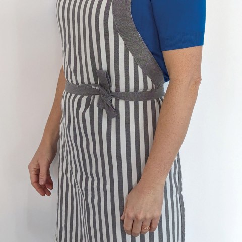 Fartuch kuchenny, bawełna/bambus, 67 x 80 cm, szary