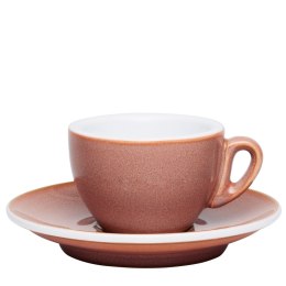 Filiżanka do espresso ze spodkiem 0,05 L różowa CILIO