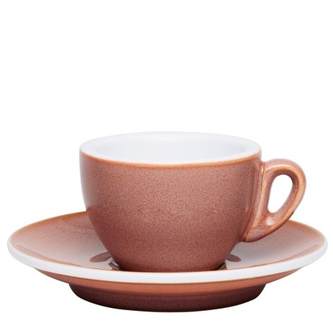 Filiżanka do espresso ze spodkiem 0,05 L różowa CILIO
