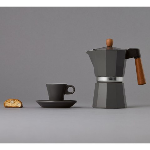 Kafeteria aluminiow 6 filiżanek śred. 8,5 x 19 cm szara CILIO