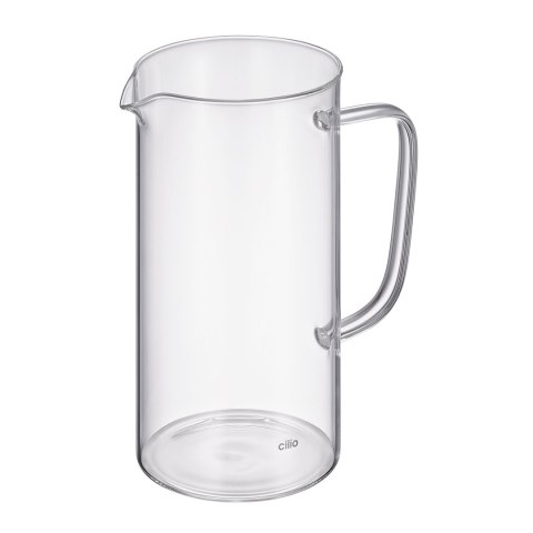 Kafeteria tłokowa, szkło borokrzemowe, 1,0 l/8 filiżanek, śred. 9,5 x 20,5 cm, przezroczysta