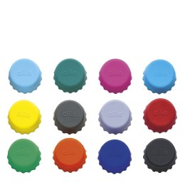 Kapsle do ponownego zamykania butelek 12 sztuk silikon śred. 3 x 1 cm CILIO
