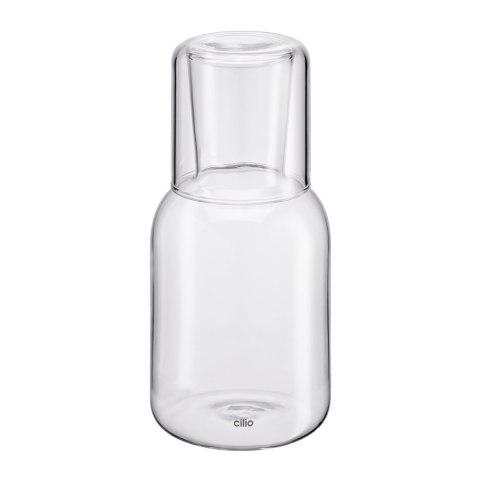 Karafka ze szklanką 0,75 L + 0,2 L śred. 9,5 x 19,5 cm przezroczysta CILIO