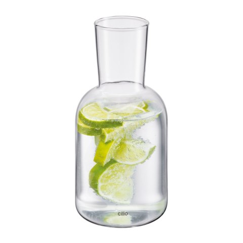 Karafka ze szklanką 0,75 L + 0,2 L śred. 9,5 x 19,5 cm przezroczysta CILIO