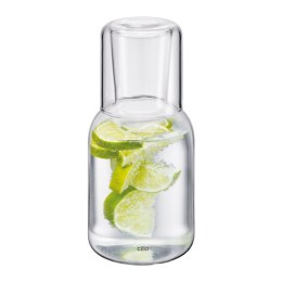 Karafka ze szklanką 0,75 L + 0,2 L śred. 9,5 x 19,5 cm przezroczysta CILIO