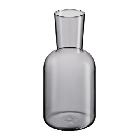 Karafka ze szklanką 0,75 L + 0,2 L śred. 9,5 x 19,5 cm szara CILIO
