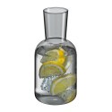 Karafka ze szklanką 0,75 L + 0,2 L śred. 9,5 x 19,5 cm szara CILIO