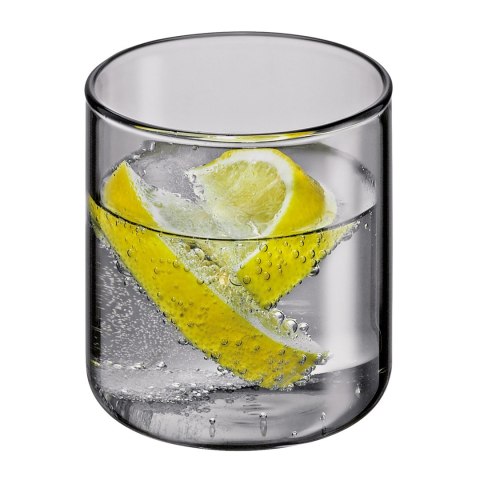 Karafka ze szklanką 0,75 L + 0,2 L śred. 9,5 x 19,5 cm szara CILIO