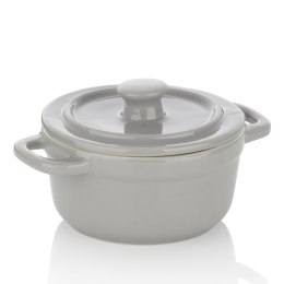 MINI naczynie żaroodporne z pokrywką śred. 14 x 9,5 cm szare KELA MAŁE