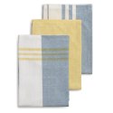 Ściereczki do naczyń KELA 65 x 45 cm szaro żółte 3 sztuki