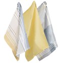 Ściereczki do naczyń KELA 65 x 45 cm szaro żółte 3 sztuki