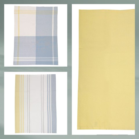 Ściereczki do naczyń KELA 65 x 45 cm szaro żółte 3 sztuki