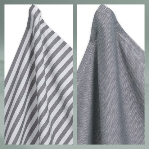 Ściereczki kuchenne, bawełna/bambus, 50 x 70 cm, szare