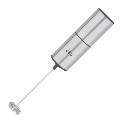 Spieniacz do mleka na stojaku, stal nierdzewna, 21 cm