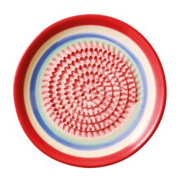Tarka do imbiru, porcelana, śred. 12 cm, czerwona