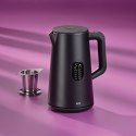 Czajnik elektryczny z regulacją temperatury 1,5 L śred. 15,5 x 27,5 cm czarny KELA