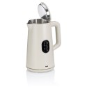Czajnik elektryczny z regulacją temperatury 1,5 L śred. 15,5 x 27,5 cm kremowy KELA
