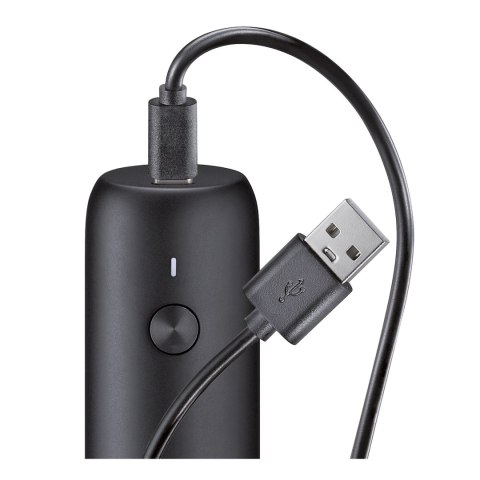 Elektryczny młynek do pieprzu ładowany przez USB śred. 4 x 14 cm czarny ZASSENHAUS