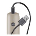 Elektryczny młynek do pieprzu ładowany przez USB śred. 4 x 14 cm szaro brązowy ZASSENHAUS