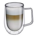 Szklanki do latte o podwójnych ściankach 2 sztuki szkło borokrzemowe 0,3 L szare CILIO