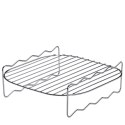 Zestaw grillowy do air fryera, 5 el., stal nierdzewna, 21,5 x 21,5 x 7 cm